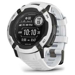 GARMIN Смарт-часы Instinct 2X Solar 50мм 1" MIP корп.белый/черный рем.белый (010-02805-04)
