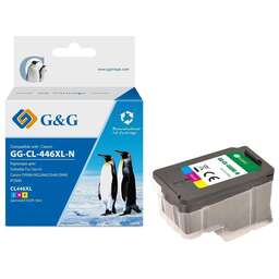 G&G Картридж струйный GG-CL-446XL-N CL-446 голубой/пурпурный/желтый (15мл) для Canon PIXMA MX494; MG2440/2545S/2940/2540/2540S/3040;iP2840;TS204/304/3140/3340;TR4540