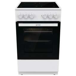GORENJE Электрическая плита GEC5A12WG-B, стеклокерамика, без крышки, белый