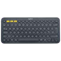 LOGITECH Клавиатура K380, беспроводная, заводское нанесение кириллицы, темно-серый [920-007584]
