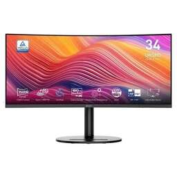 MSI 34" Монитор Modern MD342CQP, 3440x1440, VA, 120Гц, 2хHDMI, 1хDP, изогнутый, черный [9s6-3pc59h-031]