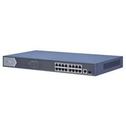 HIKVISION Коммутатор DS-3E0518P-E(B) (L2) 17x1Гбит/с 1SFP 16PoE 16PoE+ 230W неуправляемый