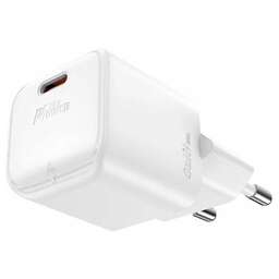 ACEFAST Сетевое зарядное устройство A73 mini PD20W GaN USB-C charger с кабелем USB-C-USB-C (EU). Цвет: белый