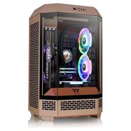 THERMALTAKE Корпус The Tower 300 Gravel Send коричневый без БП mATX 8x120mm 6x140mm 2xUSB3.0 audio bott PSU
