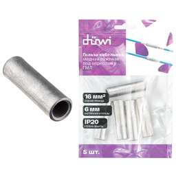 DUWI (26784 3) Гильза медная, луженая, ГМЛ 16-6, 16мм²
