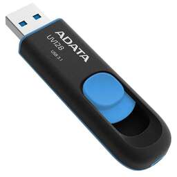 ADATA USB накопитель 512GB USB 3.2 Gen1 AUV128-512G-RBE Black/Blue, Performance (Max.): Up to 100MB/s read