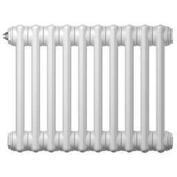 ZEHNDER Радиатор труб. Charleston Retrofit 3037, 30 сек.1/2 бок.подк. RAL9016 (кроншт.в компл)