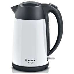 BOSCH Чайник электрический TWK3P421, 2400Вт, белый и черный