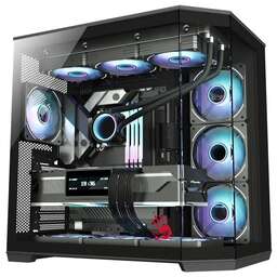 BLOODY Корпус BD-CC109 черный без БП ATX 10x120mm 2xUSB3.0 audio