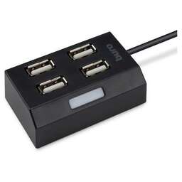 BURO Разветвитель USB 2.0 BU-HUB4-U2.0 4порт. черный