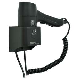 PUFF Фен для волос настенный " -1205Bl", черный, 1,2 кВт