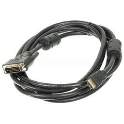 NINGBO Кабель DVI DVI-D (m) - HDMI (m), GOLD , ферритовый фильтр , 3м