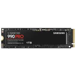 SAMSUNG Накопитель SSD 2TB NVMe M.2 2280 990 PRO PCIe Gen 4.0 x4, NVMe (MZ-V9P2T0BW)