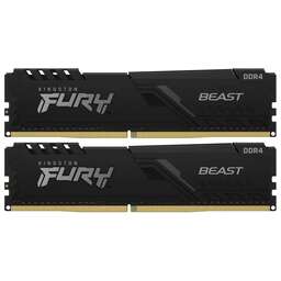KINGSTON Оперативная память Fury Beast Black KF432C16BB1K2/32WP DDR4 - 2x 16ГБ 3200МГц, DIMM, Ret