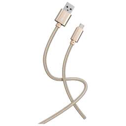 SMARTBUY (iK-12-S02g) S02 MicroUSB золотистый, 3 А, 1 м