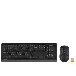 A4TECH Комплект (клавиатура+мышь) Fstyler FG1012, USB, беспроводной, черный [fg1012 black]