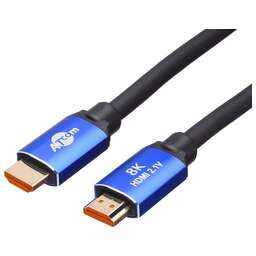 ATCOM (AT8884) Кабель HDMI 2 м (HIGH speed, Metal gold, блистер) 8K VER 2.1