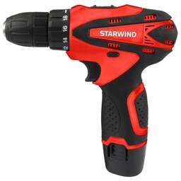 STARWIND Дрель-шуруповерт CDT12-1.5/1S0, 1.5Ач, с одним аккумулятором