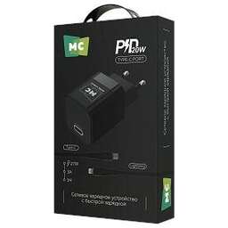 MORE CHOICE (4620202555823) NC86i 1Type-C 3.0A PD 20W для Lightning 8-pin Type-C Black