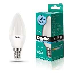 CAMELION (13561) LED10-C35/845/E14/10Вт/4500К