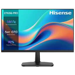 HISENSE Монитор 27" 27N3Q-PRO черный IPS LED 16:9 HDMI M/M матовая 1000:1 250cd 178гр/178гр 1920x1080 144Hz VGA DP FHD 4.4кг