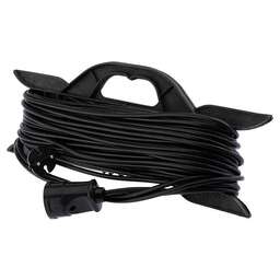 PROCONNECT Удлинитель силовой ПВС (11-7103) 2x0.75кв.мм 1розет. 30м ПВС 6A пласт.рамка черный