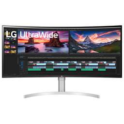 LG 38" Монитор UltraWide 38WN95C-W, 3840x1600, IPS, 144Гц, 2хHDMI, 1хDP, изогнутый, белый [38wn95c-w.aruz]