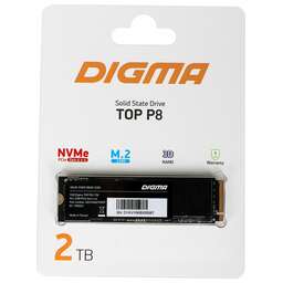 DIGMA Накопитель SSD PCIe 4.0 x4 2TB DGST4002TP83T Top P8 M.2 2280