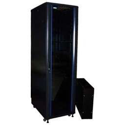 LANMASTER Шкаф серверный (TWT-CBB-22U-6X8-G1) напольный 22U 600x800мм пер.дв.стекл задн.дв.двуст. 2 бок.пан. 800кг черный IP20