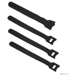 Cabeus CLAMP-150-BK Хомут для кабеля, липучка с мягкой застежкой, 150x14 мм, черный (10 шт.)