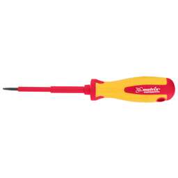 MATRIX Отвертка Insulated, SL3 x 80 мм, CrMo, до 1000 В, двухкомпонентная рукоятка Professional 12914