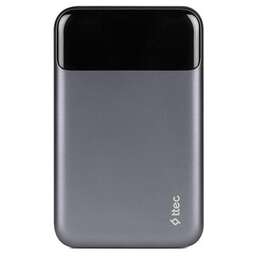 TTEC Внешний аккумулятор портативный ReCharger Pro LCD 20.000mAh PD 130W 2*USB-C/USB-A Powerbank. Цвет: серый космос