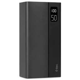 TTEC Внешний аккумулятор ReCharger Mega LCD 50000 mAh PD 20W Powerbank. Цвет: черный