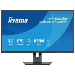 IIYAMA Монитор 32" ProLite XUB3297QSNP-B1 черный IPS LED 1ms 16:9 HDMI M/M матовая HAS Piv 1000:1 350cd 178гр/178гр 2560x1440 100Hz DP Quad 2K (1440p) USB 9.5кг