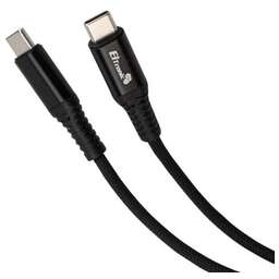 ELTRONIC Кабель Type-C to Type-C 2.0м ( 1-40) 3.0A/60W TPE оплетка (черный) в пакете