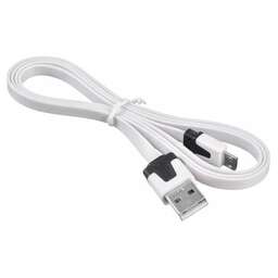BURO Кабель BHP MICROUSB 1M FLAT USB (m)-micro (m) 1м белый плоский