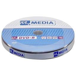 MYMEDIA Диск DVD-R 4.7Gb 16x Pack wrap (10шт) (69205)