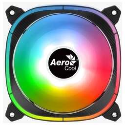 AEROCOOL Вентилятор для корпуса Astro 12 F ARGB 120х120x25 черный 6-pin 17.5дБ (ASTRO 12 F ARGB) Ret