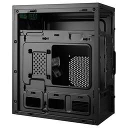 GINZZU Корпус MiniTower B400 черный (mATX, без БП, 2xUSB 2.0, no fan) ( B400)