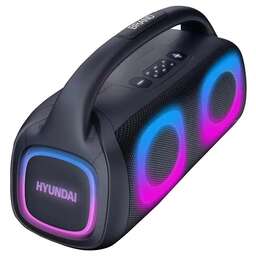 HYUNDAI Колонка порт. H-PS1027 черный 80W 2.0 BT 10м 3600mAh