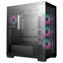 DEEPCOOL Корпус CG580 4F черный без БП ATX 6x120mm 3x140mm 2xUSB3.0 audio bott PSU