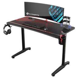 EUREKA Стол игровой ERK-GIP-P47B-V1, ЛДСП, черный