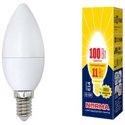 VOLPE (UL-00003812) LED-C37-11W/WW/E14/FR/NR картон