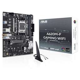 ASUS Материнская плата A620M-F GAMING WIFI AM5 mATX 2xDDR5 PCIEx16 2xM.2 HDMI 2.5GLAN Wi-Fi 6