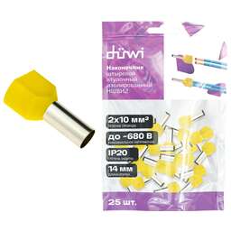 DUWI (26598 0) Наконечник-гильза двойной с изолированным фланцем, НШВИ