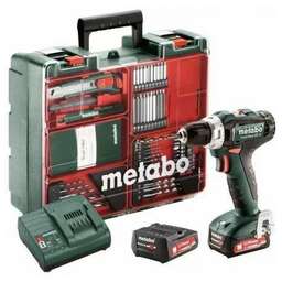 METABO Дрель-шуруповерт PowerMaxx BS 12 Set аккум. патрон:быстрозажимной (кейс в комплекте) (601036870)