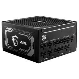 MSI Блок питания MAG A1000GL PCIE5 1000W, 80+ Gold, полностью модульный, ATX 3.0, PCIE5, RTL