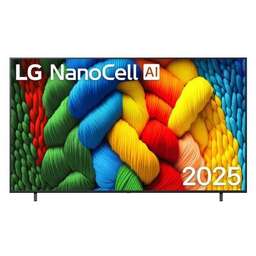 LG 86" Телевизор 86NANO81A6A.ARUG NanoCell, 4K Ultra HD, черный, СМАРТ ТВ, WebOS