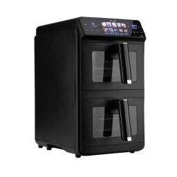 ELTRONIC Аэрогриль ELTRONIC 777-03 12 литров 2600 Вт, с двумя чашами, 12 автоматических программ, без масла, заменяет духовку и мультиварку, чёрный