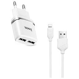 HOCO (6957531047759) C12 2USB 2.4A белый